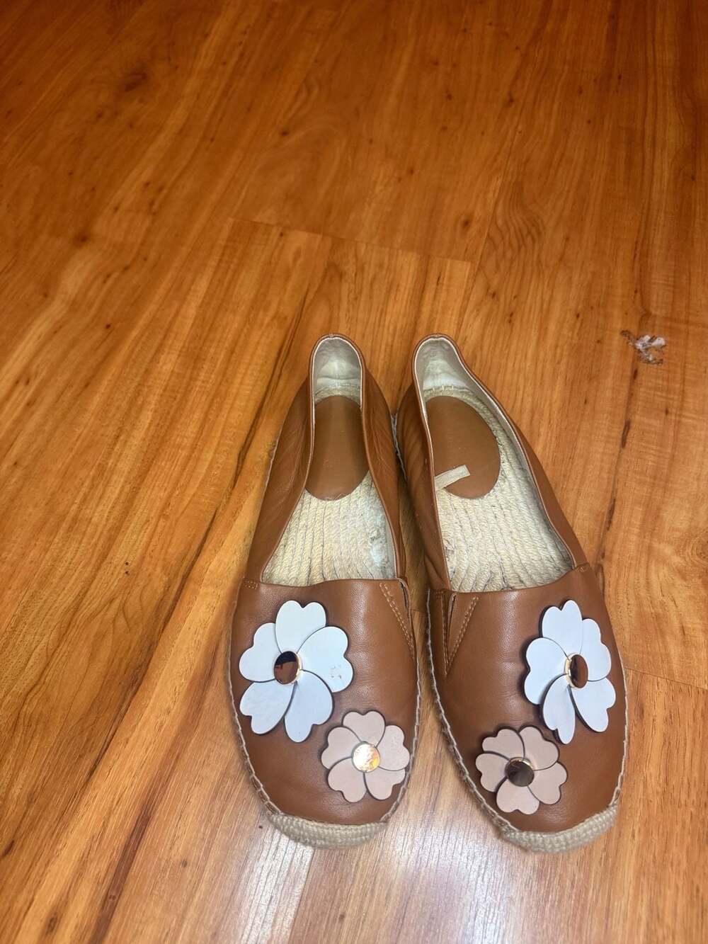 MICHAEL Michael Kors Kendra Daisy Leather Espadrille Flat Shoes
